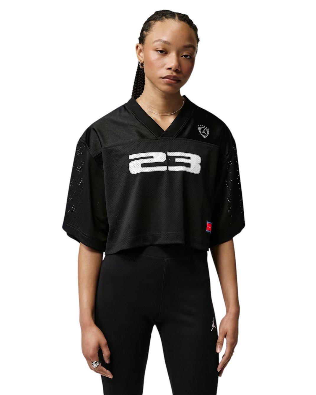 Jordan Women's Brooklyn Jersey Top - BLACK